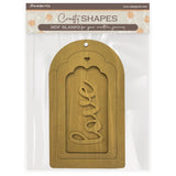 Etiqueta Crafty Shapes Love Stamperia