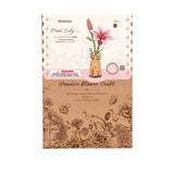 pink lily wooden bloom craft maqueta de madera