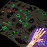 VTTA0007 tatuajes temporales halloween brillo en la oscuridad legami