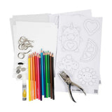 Llaveros y broches personalizados con el kit de la marca Creativ