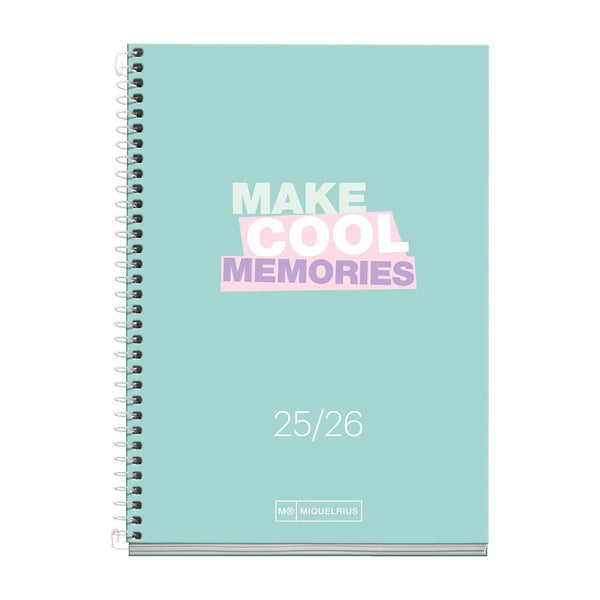 agenda 2026 verde pastel inspiradora miquelrius