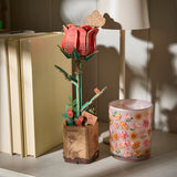 rombecabezas 3D de madera rosa roja rowood