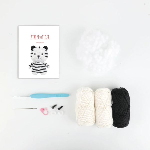 Kit Amigurumi Riscas a Âncora Tigre