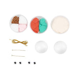 kit de manualidad navideña foam clay silk clay elfos
