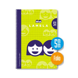 Cuaderno Lamela A4 con cuadrícula 5x5 mm en colores surtidos