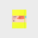 cuaderno cuadriculado amarillo B5 layers of