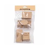 set miniaturas papel mache cocina decoupage