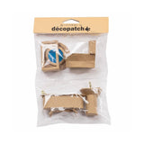 miniaturas baño decopatch