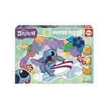 Puzzle 250 Piezas Stitch Poster Surfero Educa