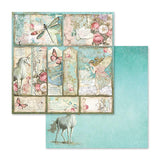 Bloc Scrapbooking 10 Hojas Wonderland 12x12 Stamperia