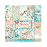 set de papeles de scrap wonderland stamperia 12x12