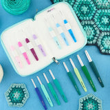 Estojo com 14 agulhas de crochê KnitPro Waves 2.0