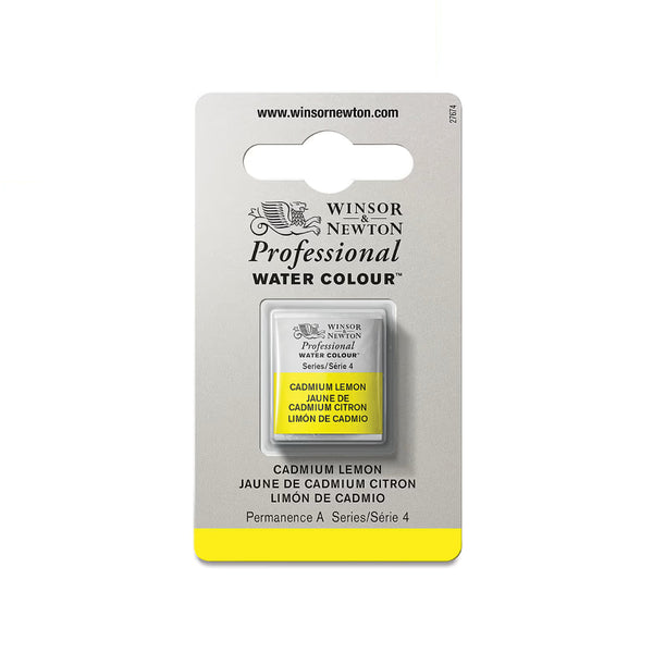 acuarela profesional winsor & newton media pastilla limon de cadmio