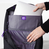 Mochila negra de la marca oxford bolsillo acolchado para pc y Tablet