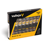 pinturas acrilicas metalizadas vallejo model air 16 colores