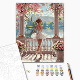 Ideia de ballet para pintar por números