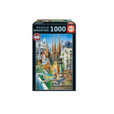 Puzzle Educa 1000 Piezas Gaudí, Collage Miniature, rompecabezas