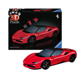 puzzle 3d coche ferrari rojo ravensburger