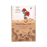 camelia roja robotime rompecabezas 3d