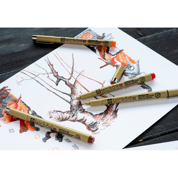 Set Rotuladores 9 Colores Pigma Micron 05 Sakura