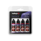 set 4 acrilicos vallejo game color tonos purpuras