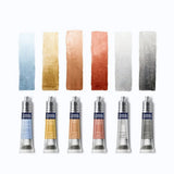 Caja Acuarelas 6 tubos 8ml colores metálicos Cotman de Winsor & Newton
