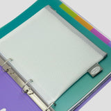 Sobre porta documento para archivador morado Ocean's Wave