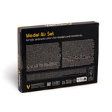 set 2 pinturas acrílicas colores metalicos vallejo air model