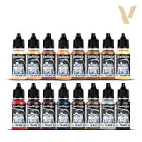 set 16 acrilicos vallejo model color skin and face tones