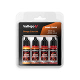 vallejo game color tonos naranjas set de 4 acrílicos