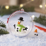 manualidades infantiles en navidad decorar bolas y adornos con foam y silk clay