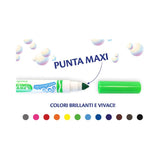 Estuche 12 Rotuladores Maxi Punta Súper Lavables Crayola (2)