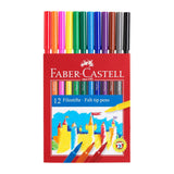 Estuche 12 Rotuladores Escolares Serie Roja Faber Castell (1)