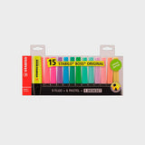 Estuche 15 Subrayadores Original Boss Fluor Pastel Stabilo