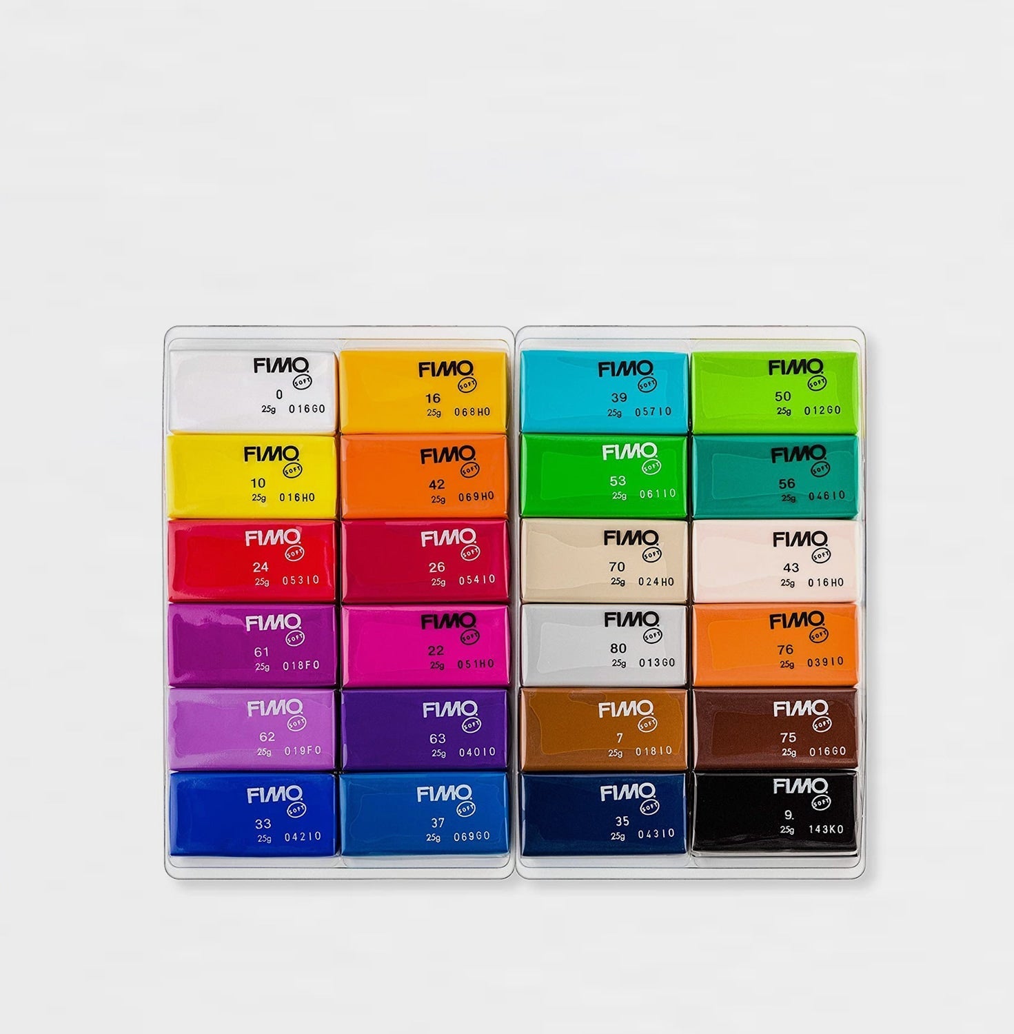 KIT de Arcilla polimérica - 24 colores (Incluye GRATIS accesorios,  herramientas y moldes)