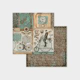 Set Papel Scrap Voyages Fantastiques 8x8 Stamperia (1)