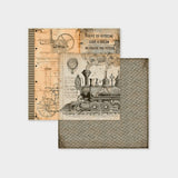 Set Papel Scrap Voyages Fantastiques 8x8 Stamperia (2)