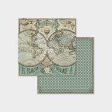 Set Papel Scrap Voyages Fantastiques 8x8 Stamperia (10)