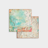 Set Papel Scrap Backgrounds Selection Alice 8x8 Stamperia (3)