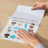 Set 6 Pegatinas Impermeables Transparente 21x29,7 Cricut Joy Xtra/Maker/Explore (4)