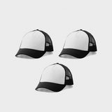 Set 3 Gorras Blanco y Negro Cricut