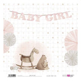 Set 12 Papeles Scrap 30x30cm Lullaby Baby Girl Papers For You (20)