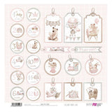 Set 12 Papeles Scrap 30x30cm Lullaby Baby Girl Papers For You (24)