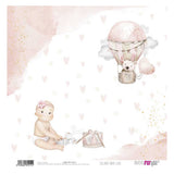 Set 12 Papeles Scrap 30x30cm Lullaby Baby Girl Papers For You (1)