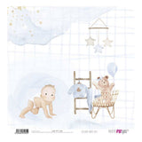 Set 12 Papeles Scrap 30x30cm Lullaby Baby Boy Papers For You (9)