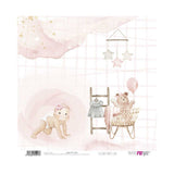 Set 24 Papeles Scrap 20x20cm Lullaby Baby Girl Papers For You (13)