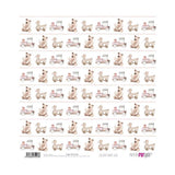 Set 24 Papeles Scrap 20x20cm Lullaby Baby Girl Papers For You (6)