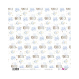 Set 24 Papeles Scrap 20x20cm Lullaby Baby Boy Papers For You (9)