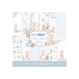 Set 24 Papeles Scrap 15x15cm Lullaby Baby Boy Papers For You