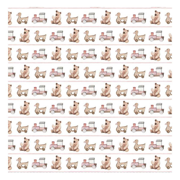 Set 4 Rollos Leather Paper Lullaby Baby Girl Papers For You (1)